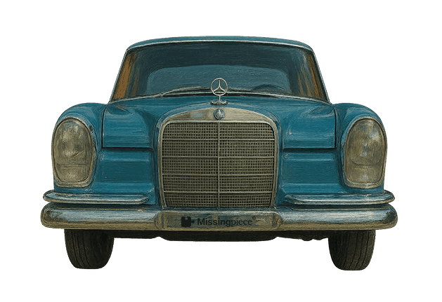 Decorative vintage car illustration